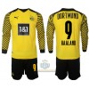 Maglia da Calcio a Maniche Lunghe Borussia Dortmund Haaland 9 Casa 2021-22 per Bambino